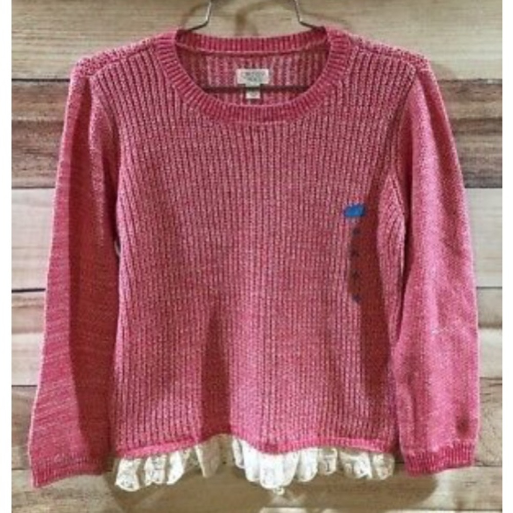 Childrens Place Girls Pink Sweater Sz 14 (XL)